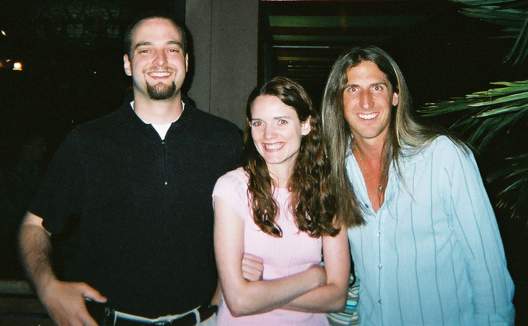 Dave and I are both about 6'2, but you'd never know it 'cause I leaned down