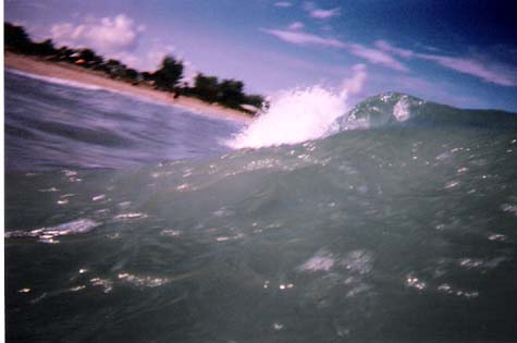 Pathetically sliding down the back of the day's first 4-footer...